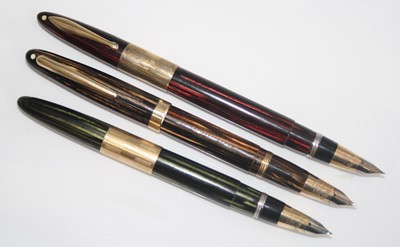 Lot 178 - Three Sheaffer Lifetime fountain pens, one...