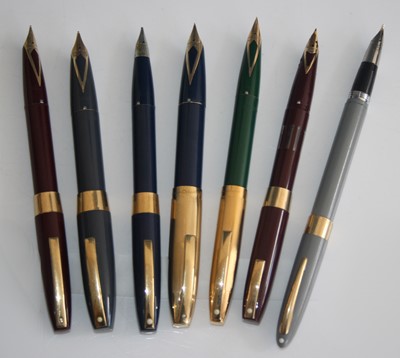 Lot 190 - Six various Sheaffer fountain pens; comprising...