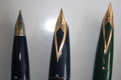 Lot 190 - Six various Sheaffer fountain pens; comprising...