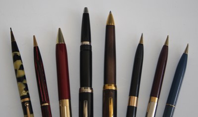 Lot 191 - Two Sheaffer Valor made in Italy ballpoint...