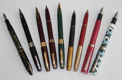 Lot 192 - A collection of Sheaffer fountain pens;...