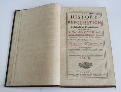 Lot 2070 - Brandt, Gerard: The History Of The Reformation...
