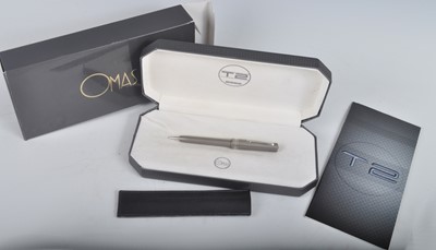 Lot 203 - A cased Omas T2 75th anniversary ballpoint pen,...