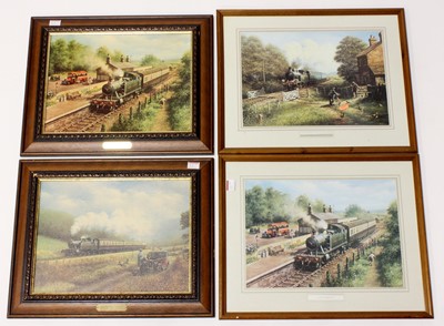 Lot 62 - Seven railway related prints to include...
