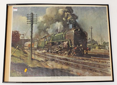 Lot 95 - Seven railway related prints to include...