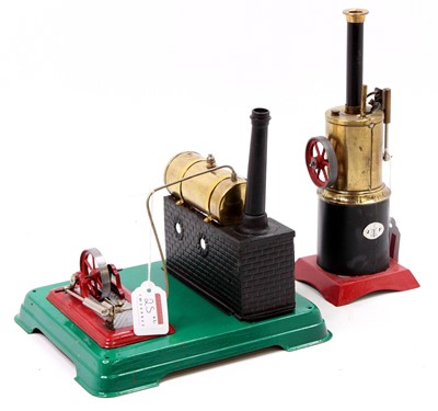 Lot 25 - A miniature restored steam engine group to...