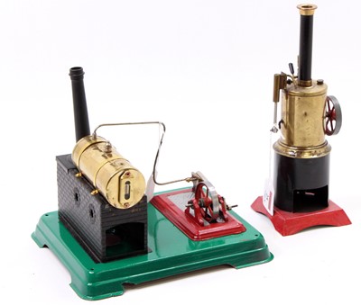 Lot 25 - A miniature restored steam engine group to...