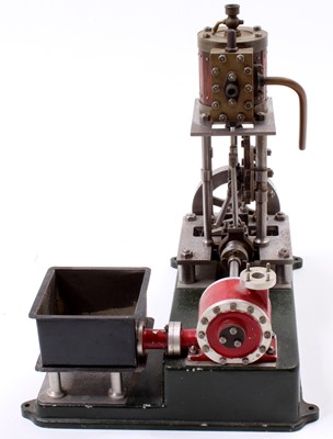 Lot 34 - A stationary steam engine comprising of...