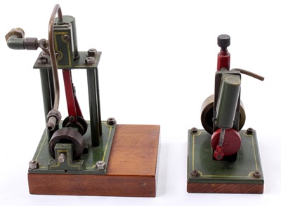 Lot 36 - A pair of stationary steam engines comprising...