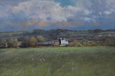 Lot 2544 - Clive Madgwick (1934-2005) - Suffolk landscape,...