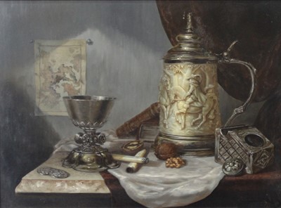 Lot 2502 - 20th century school - Still life with medieval...