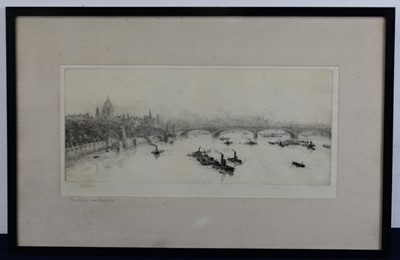 Lot 2551 - William L Wyllie (1851-1931) - The city from...