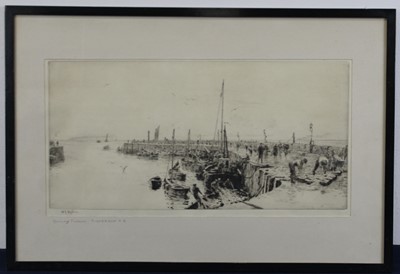 Lot 2552 - William L Wyllie (1851-1931) - Herring Fishers;...