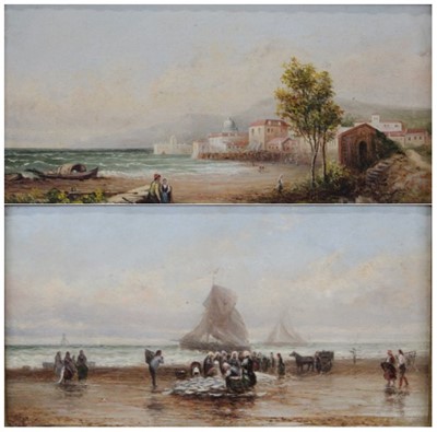 Lot 2525 - R W Braithwaite - Fisherfolk awaiting the...