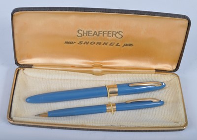 Lot 209 - A cased Australian made Sheaffer Snorkel...