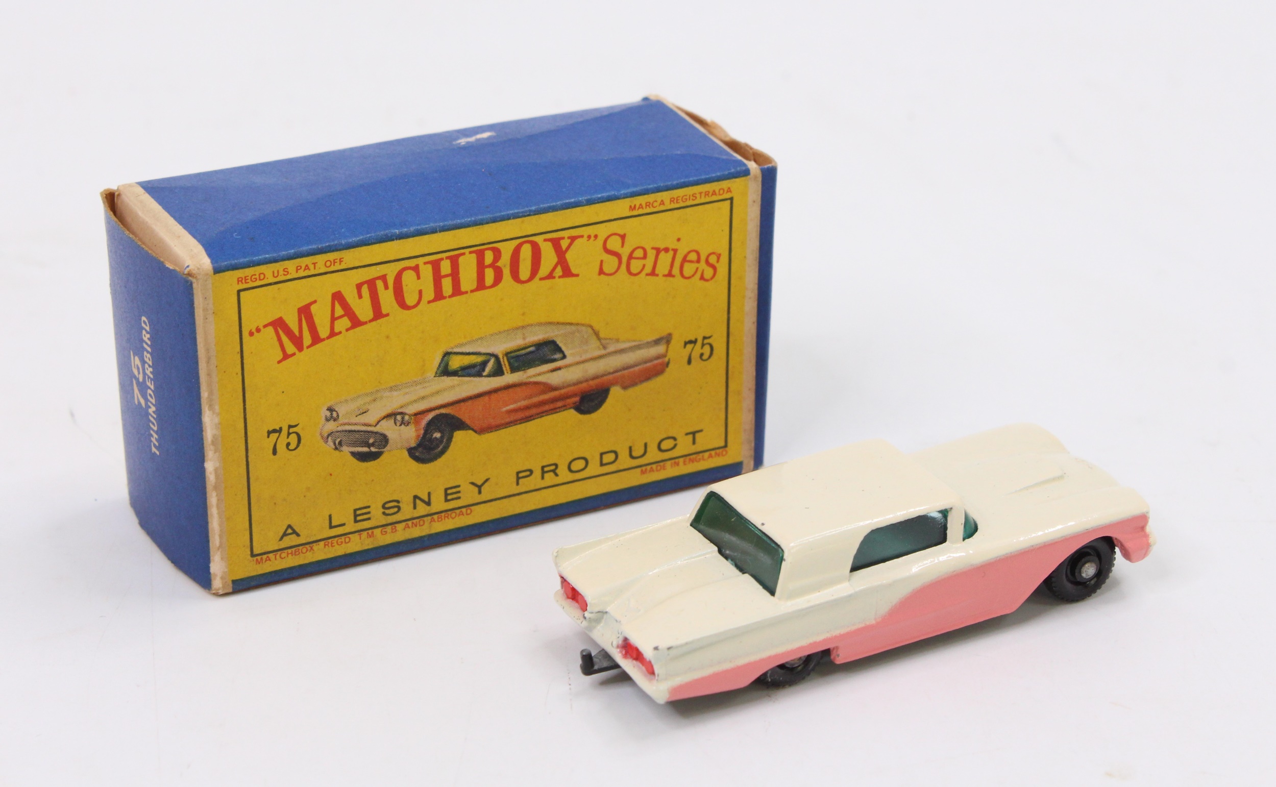 ミニカー MATCHBOX No.75 FORD THUNDERBIRD Vintage Matchbox by LESNEY No.75 Ford Thunderbird - RARE