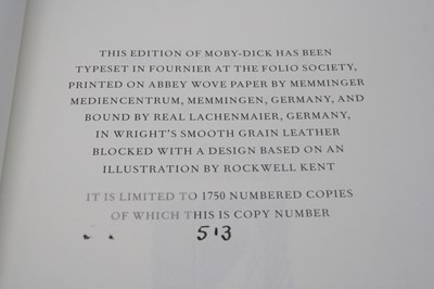 Lot 506 - Melville, Herman: Moby Dick Or The Whale,...