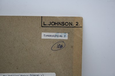 Lot 1063 - Lonnie Johnson, Transcription, Vols. 1-3,...