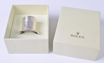 Lot 2523 - A Rolex Basle 2005 white metal watchmaker's...