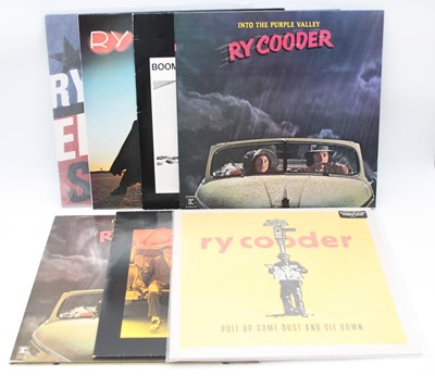 Lot 1090 - Ry Cooder, a collection of LP's and 12"...