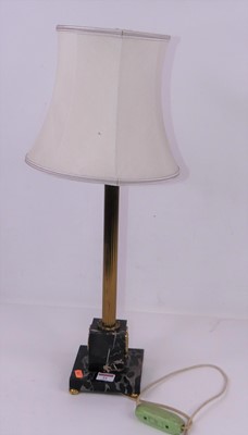 Lot 21 - A French style table lamp, having a brass...