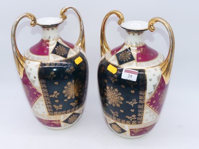 Lot 25 - A pair of early 20th century Vienna style...