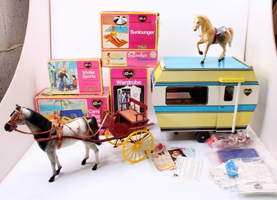 Lot 1848 - A large collection of various Sindy boxed and...