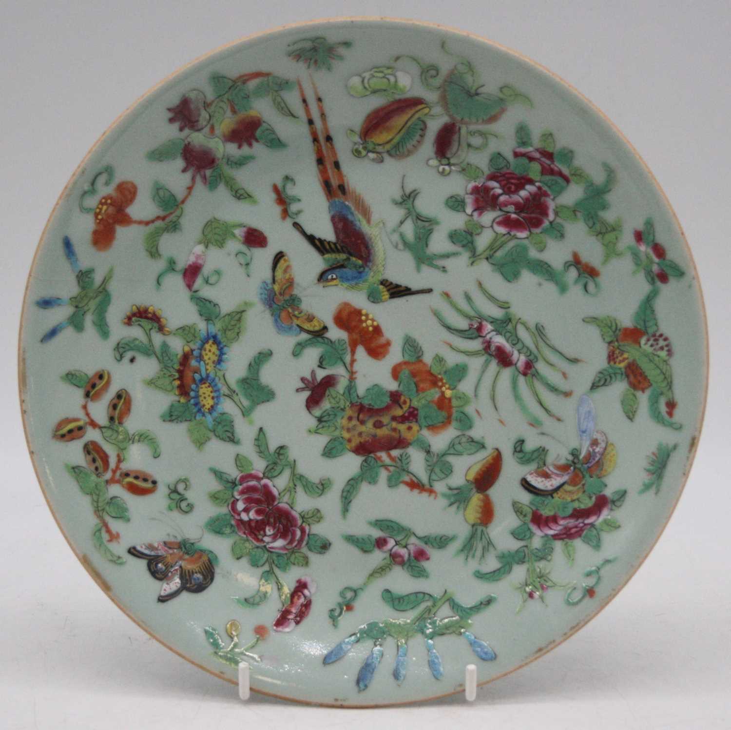 Lot 66 - A 19th century Chinese Canton export plate, of...