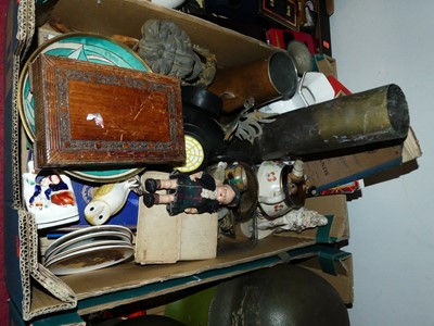 Lot 99 - Two boxes of miscellaneous items, to include a...