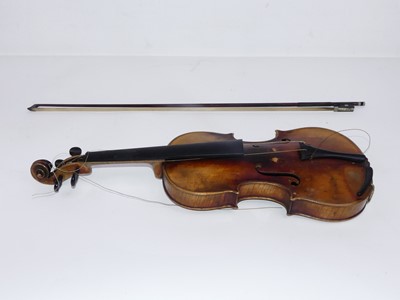 Lot 103 - An early 20th century continental violin,...