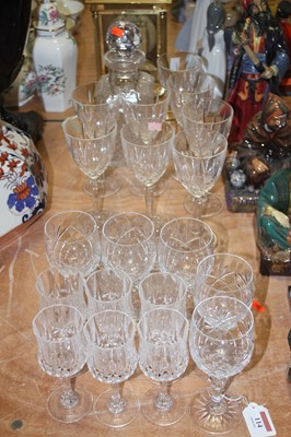Lot 114 - A collection of miscellaneous cut glassware,...