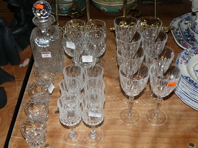 Lot 110 - A collection of miscellaneous cut glassware,...