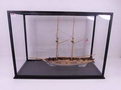 Lot 112 - A scratch-built scale model of the schooner...