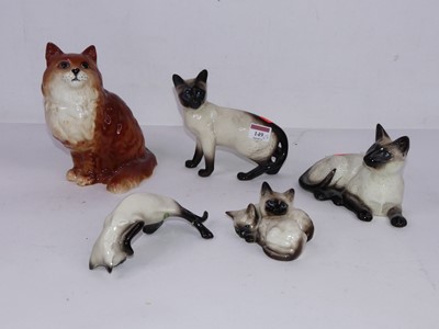 Lot 148 - A collection of nine Victorian Staffordshire...