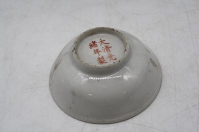 Lot 151 - A Chinese part dinner and tea service, each...