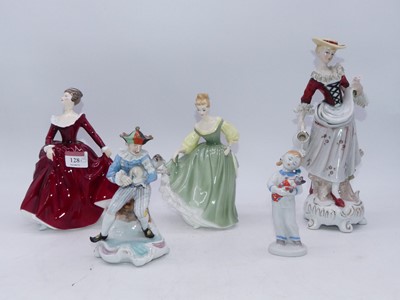 Lot 128 - Two Roya Doulton figurines, being Fragrance...