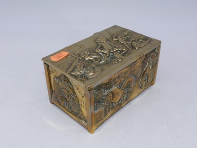 Lot 184 - A box of miscellaneous brassware, to include...