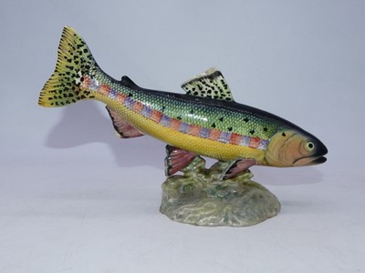 Lot 200 - A Beswick figure of a golden trout, model...