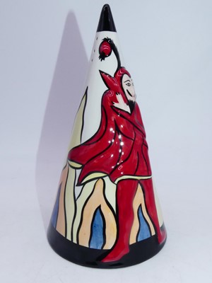 Lot 208 - A Lorna Bailey sugar sifter, of conical form,...