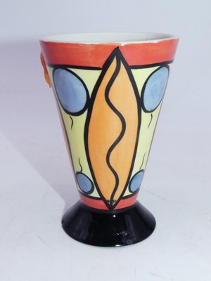 Lot 215 - A Lorna Bailey eggcup in the Art Deco style...