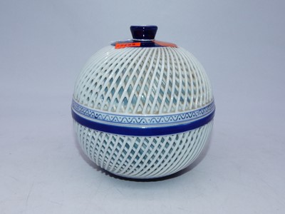 Lot 236 - A reproduction Japanese style jar and cover,...