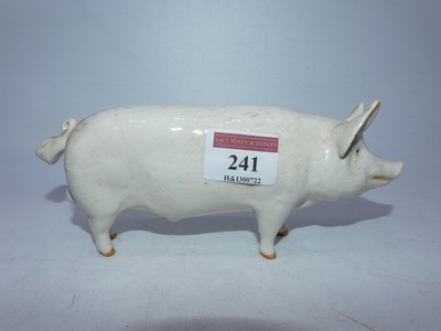 Lot 241 - A Beswick figure of a boar, CH Wall Champion...