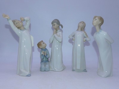 Lot 265 - A Lladro Spanish porcelain figure group,...