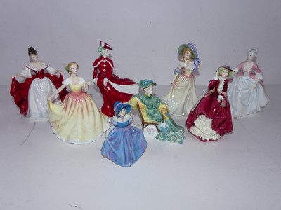 Lot 269 - A collection of seven Royal Doulton figurines...
