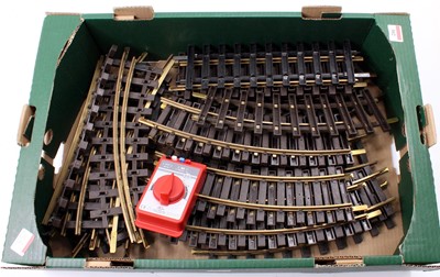 Lot 302 - Tray containing Piko G45 guage track, as...