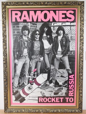 Lot 1242 - The Ramones, a promotional poster for the 1977...