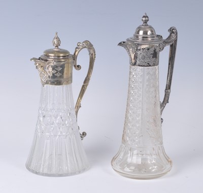 Lot 2119 - A Victorian silver plated and cut crystal...