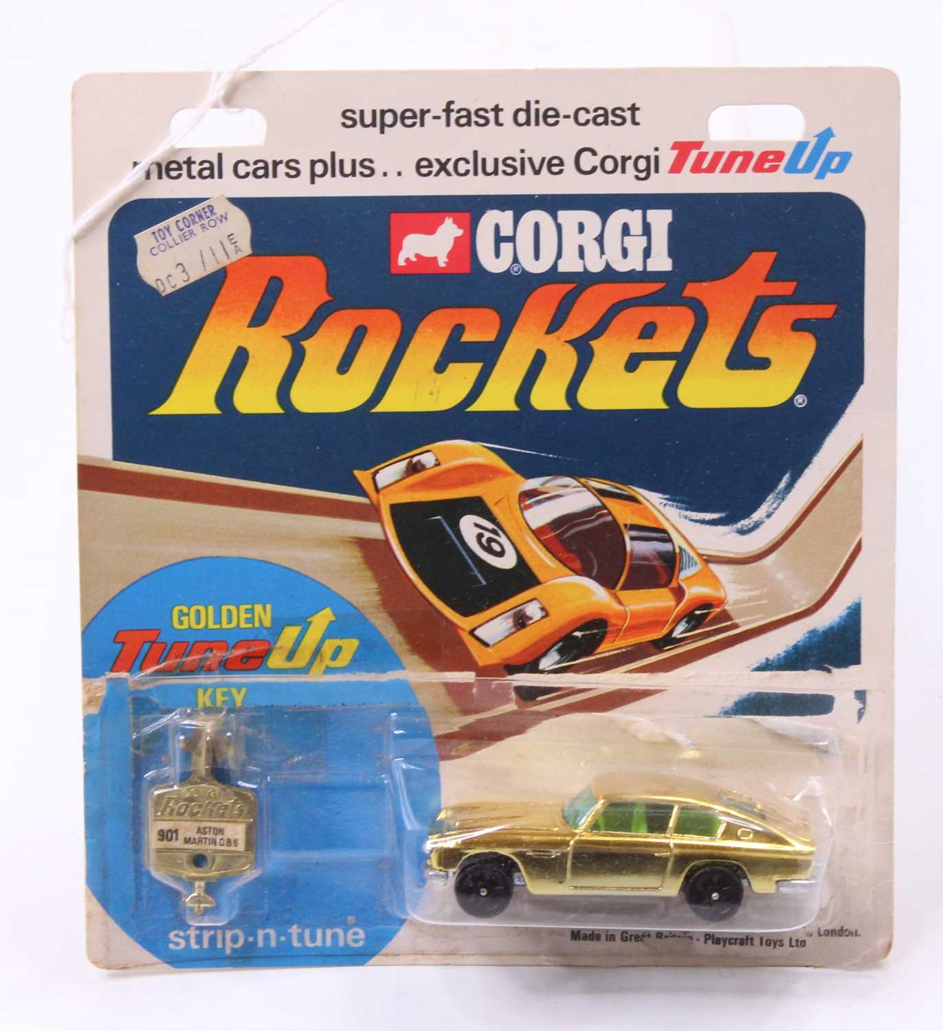 Lot 1338 - A Corgi Rockets Aston Martin DB6 in gold with...