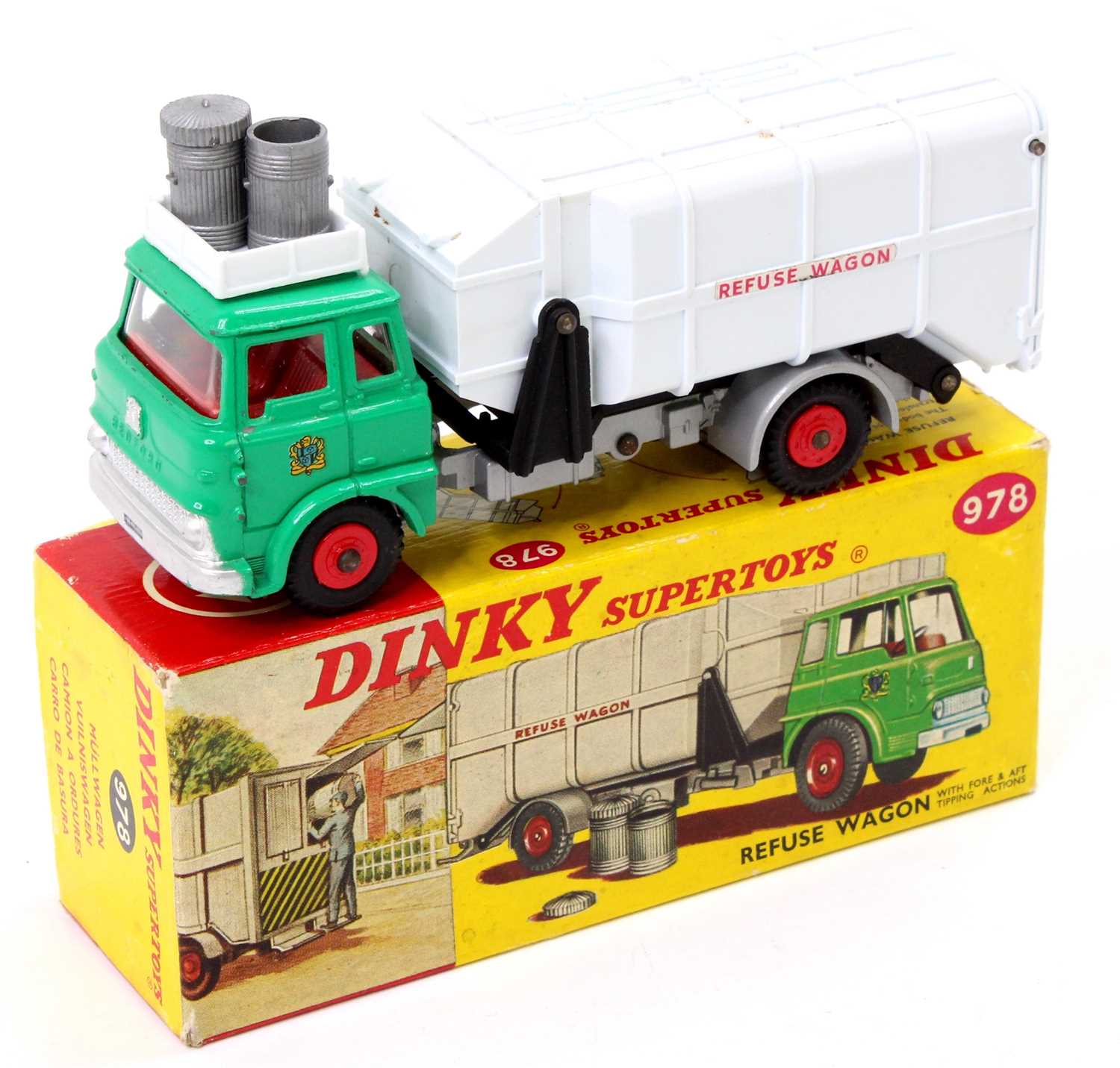 Lot 1233 - Dinky Toys No. 978 refuse wagon, comprising of...