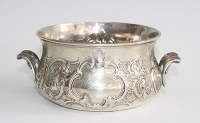 Lot 2162 - A Victorian silver twin handled...